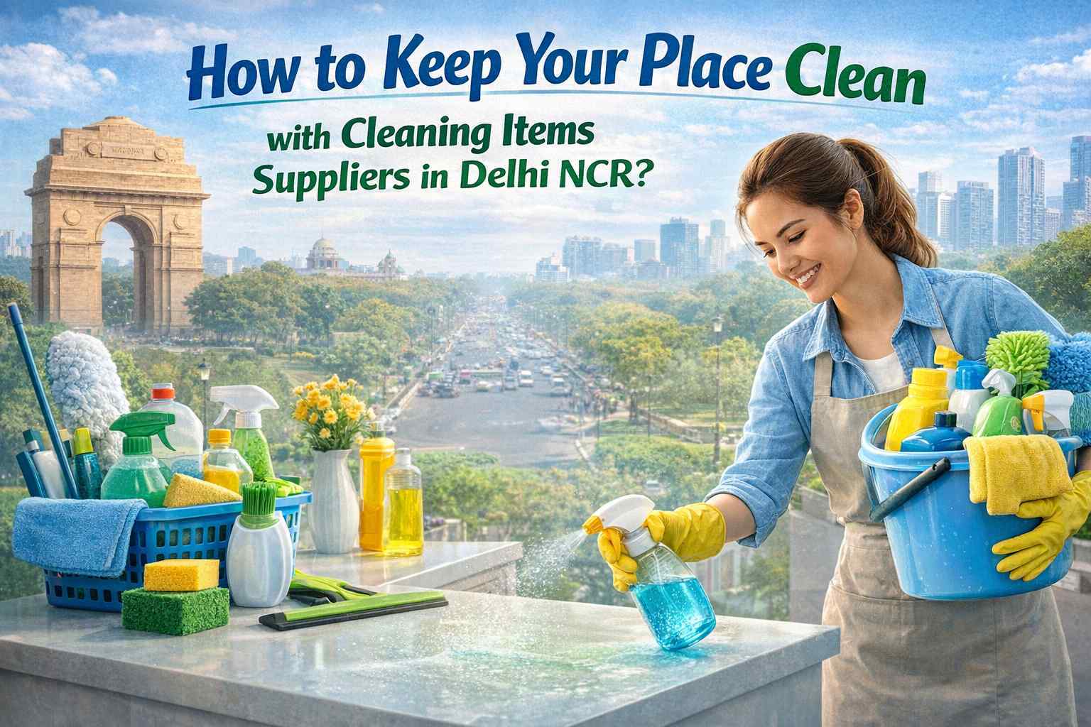 How to Keep Your Place Clean with Cleaning Items Suppliers in Delhi NCR?